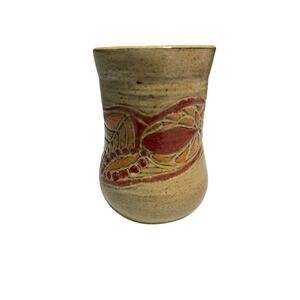 Hand Thrown Neutral Earthtones Pottery Vase